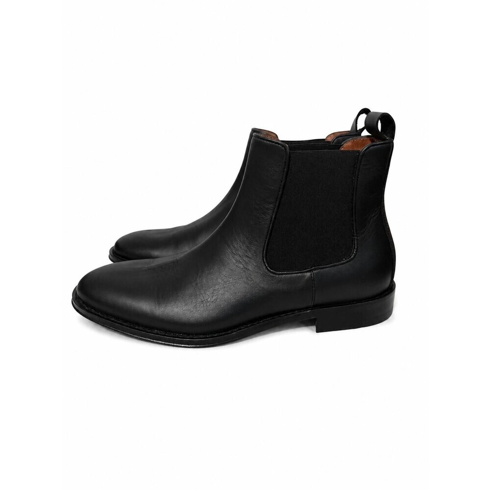 Rodd & Gunn Saddleview Chelseq Boot Men Black Leather Made In Italy Size 41 US 8